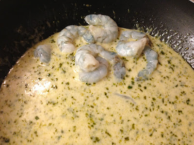 prawns in thai green curry