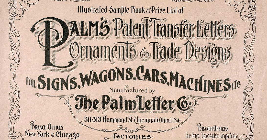 Letterology Early Transfer Lettering