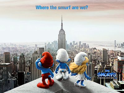 The Smurfs official movie poster