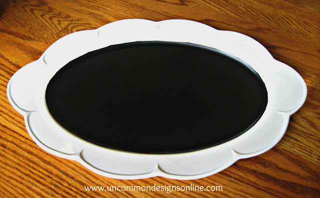 Chalkboard Plate tutorial