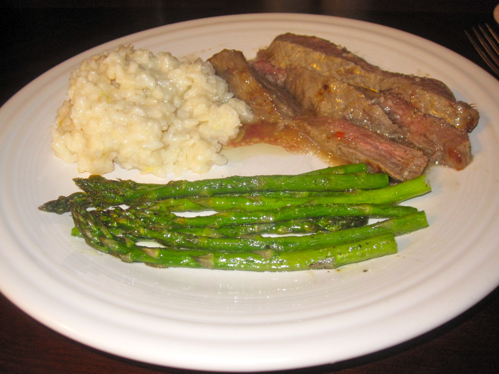 The Cultural Dish Italian Style Flank Steak & Asparagus