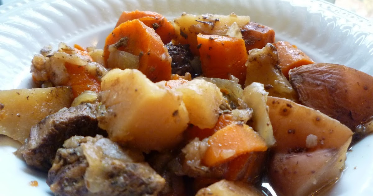 What's Baking in the Crock Pot Apple Cider Beef Stew