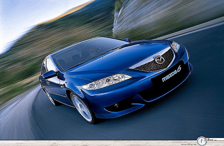 Mazda 6 blue high speed wallpaper Mazda 6 blue high speed wallpaper