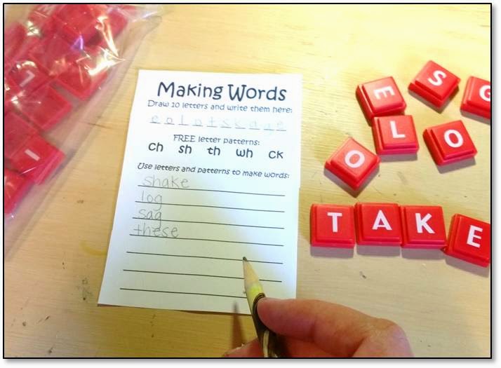 Classroom Freebies Too Making Words Language Arts Center