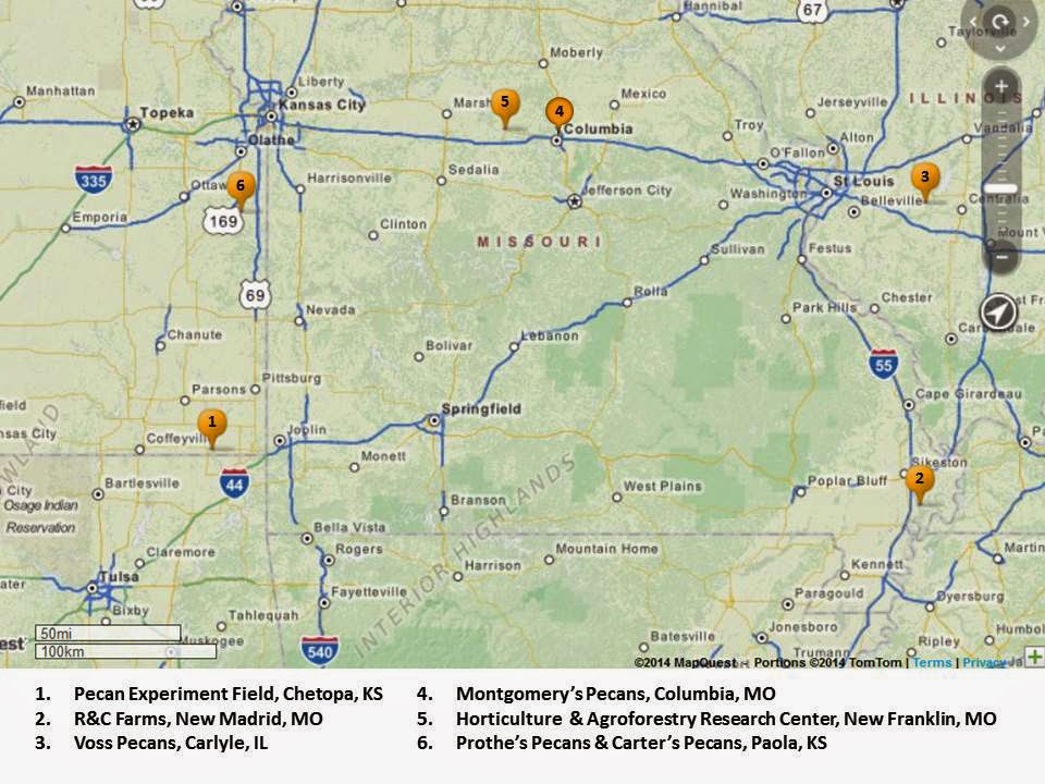 by looking at the map you can see that i traveled both east and north from my home base in chetopa ks what the map doesnt show you is how the seasonal