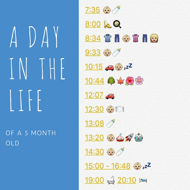 a day in the life 5 month old baby routine 7 months baby schedule
