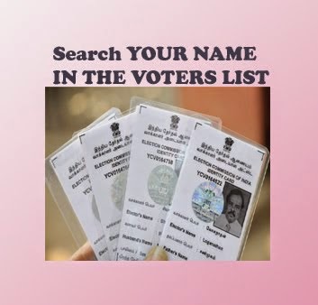 Search your name in the voters list