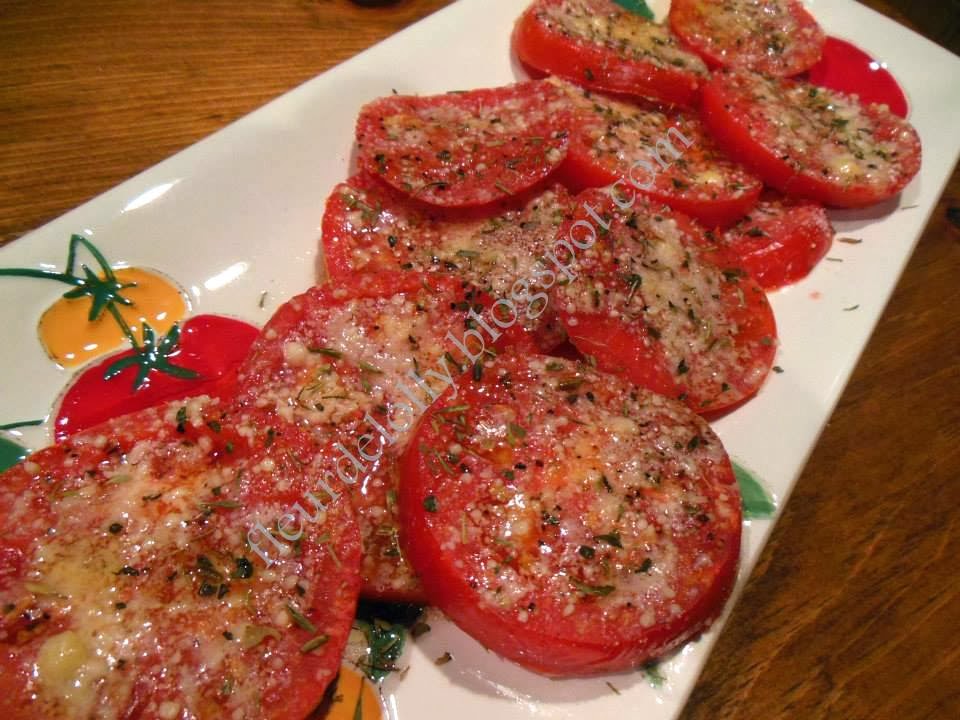 Fleur de Lolly Broiled Tomatoes with Parmesan and Herbes de Provence
