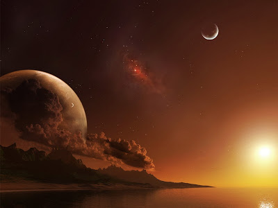 imagen-de-fantasia-de-dos-planetas-y-la-luna-al-fondo