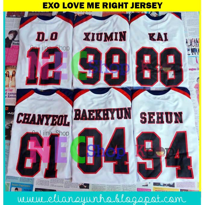 EXO LOVE ME RIGHT JERSEY
