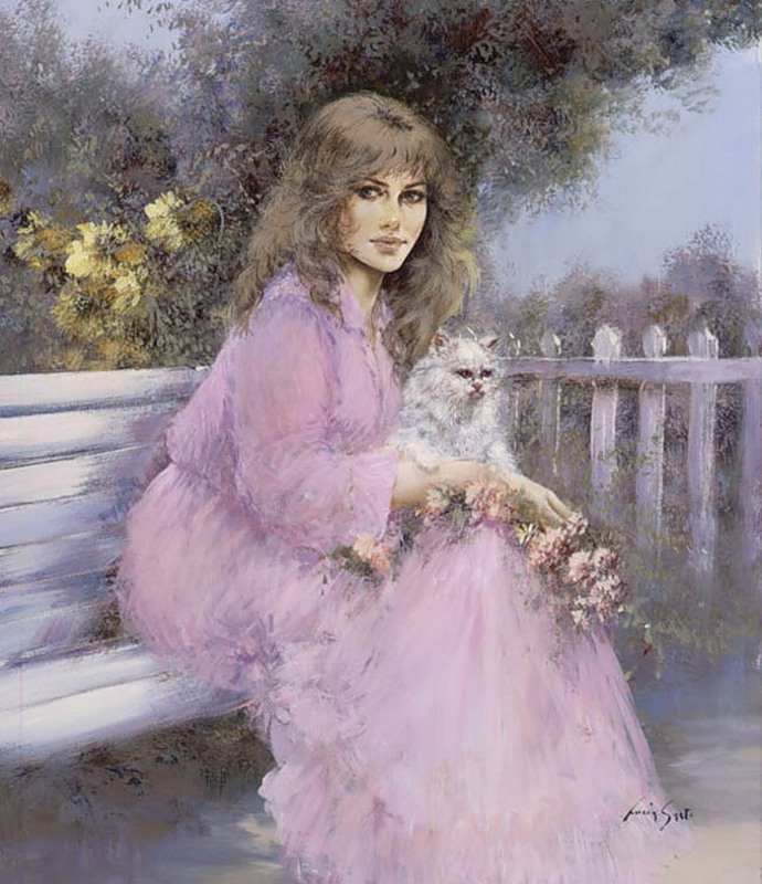 Lucia Sarto 1950 | Italian Romantic Impressionist painter