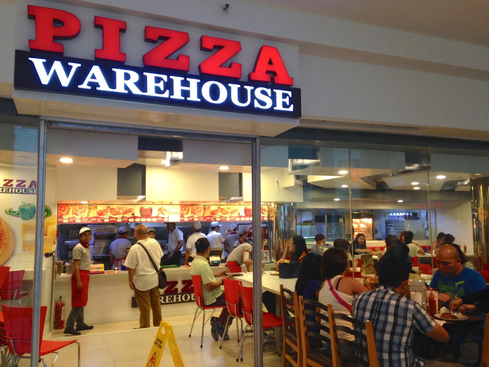 the bubbly wife Pizza Warehouse, Glorietta