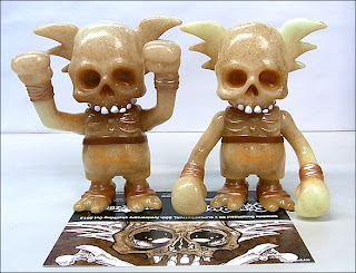 Astro Zombies: Super Festival Exclusive "Skull Wing OMEDETOUGOZAIMASU by PUSHEAD" GID/brown with Lames