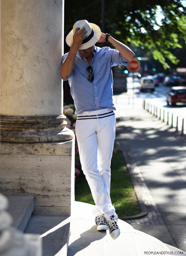 Ante Vrban, arhitektura, moda, dizajn, muška moda, street style. How to wear white pants and Panama hat for guys, men all white outfit casual