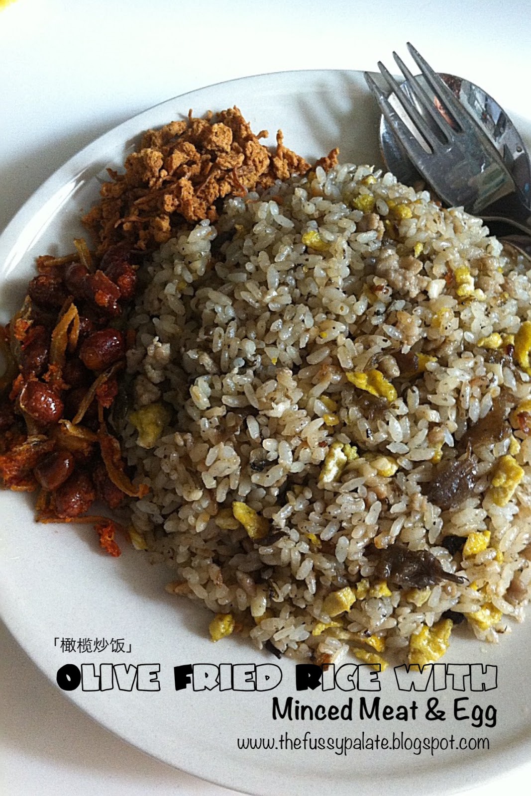 The Fussy Palate: Fried Rice with Preserved Olive Vegetable