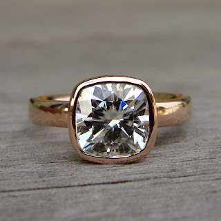 moissanite rose gold