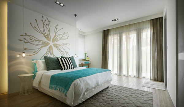 Dormitorios en marrón y turquesa - Dormitorios colores y estilos