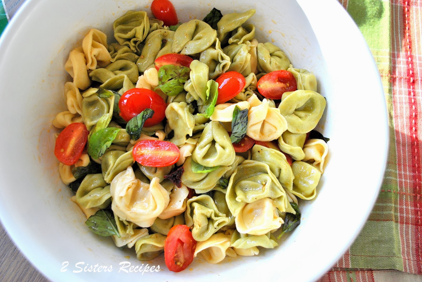 Three Cheese Tortellini Salad 2 Sisters Recipes by Anna and Liz