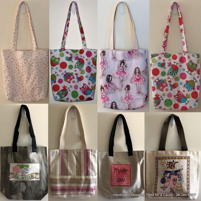 Handmade Shopping Totes for a Cause