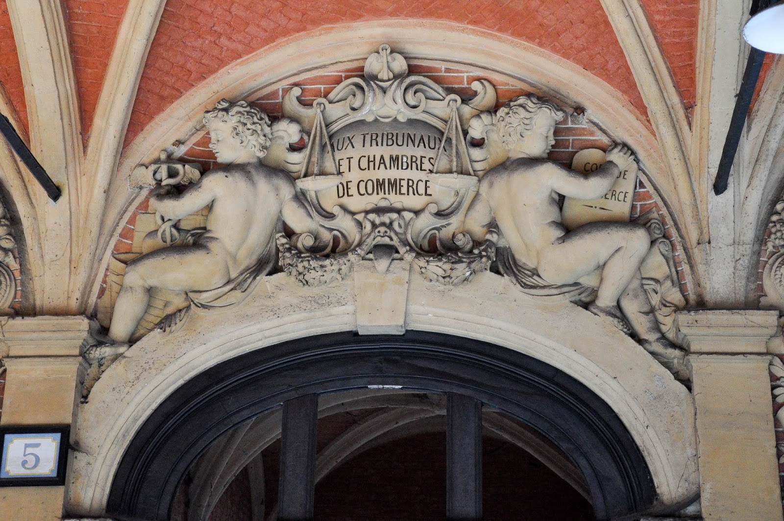 Detail, Old Stock Exchange, Lille, France