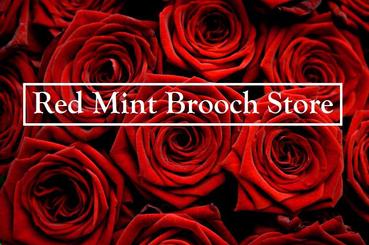 Red Mint Brooch Store