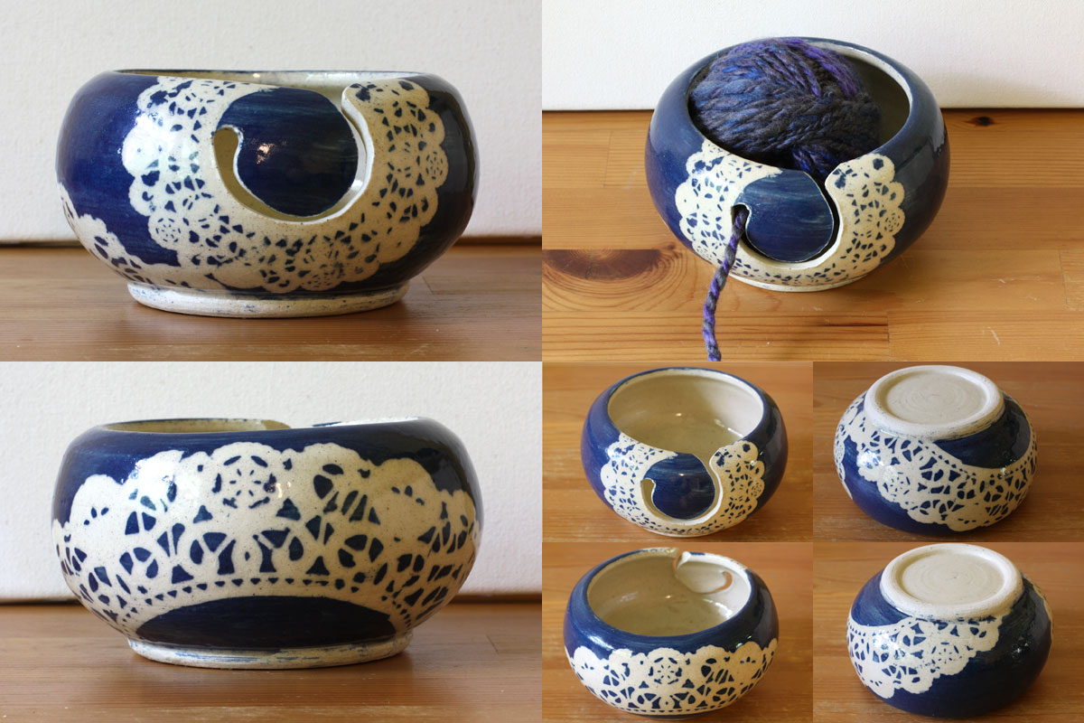 Cinnamon Teal Handmade Fresh Batch of Yarn Bowls