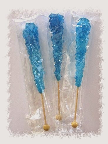 Blue Raspberry Rock Sugar Sticks