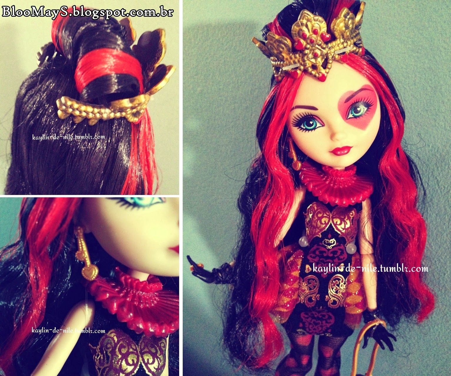 Bloo MayS.: Ever After High: Detalhes da boneca Lizzie Hearts!!