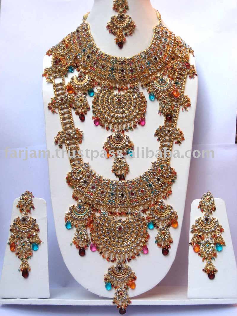 Jewellery Designs Gold Silver Indian Bridal Wedding Jewellery