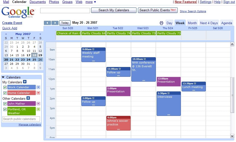 Programas Informática Calendario Organizadores Personales