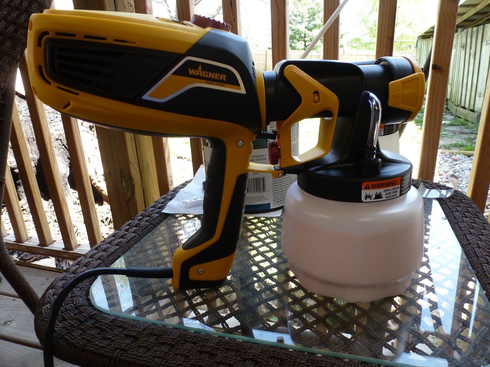 At the Fence Wagner Handheld Flexio 590 Sprayer Kit! Beautiful!