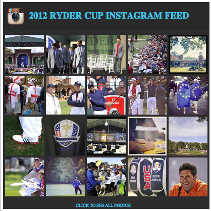 La Ryder Cup 2012 sur Instagram La Ryder Cup 2012 sur Instagram