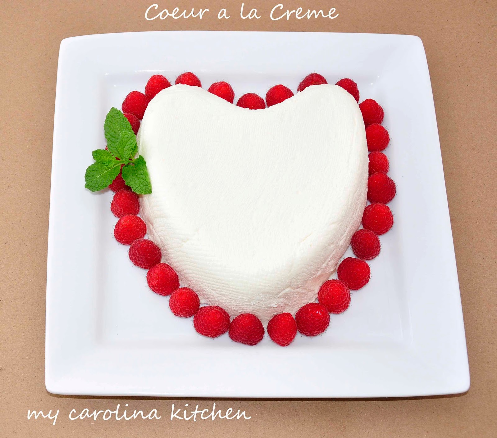 My Carolina Kitchen Heart Shaped French Coeur a la Crème with