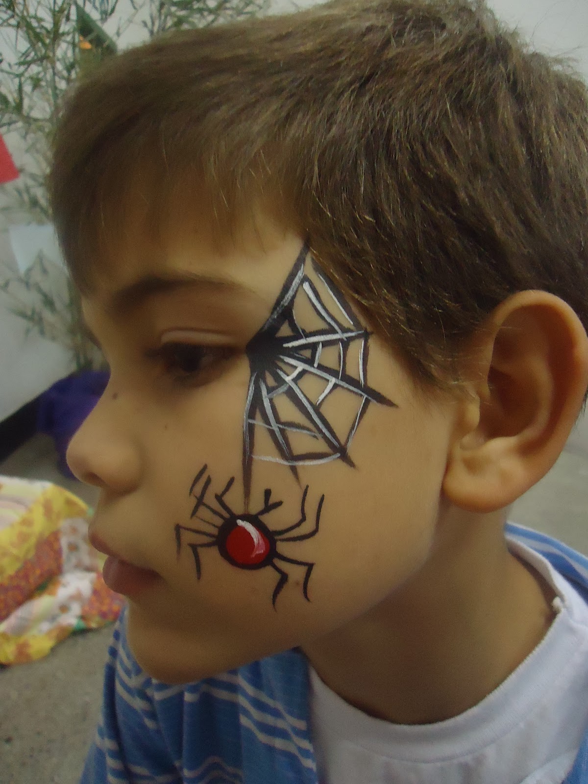 Desenho De Aranha No Rosto Infantil - RETOEDU