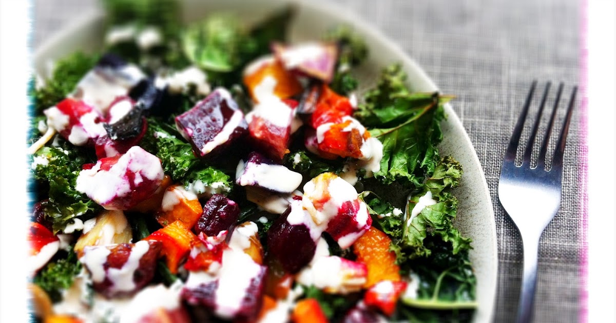 Toast In Season Crispy Kale and Roast Vegetable Salad with Lemon