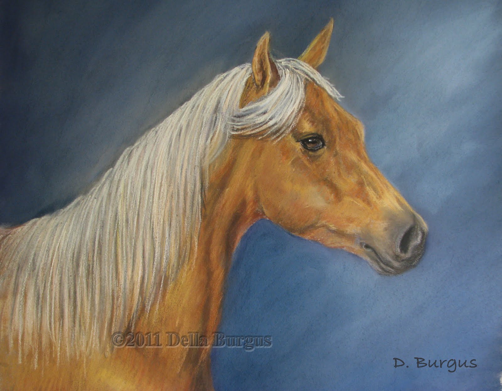 Art Helping Animals Equine Art Horses Palomino Horse Della Burgus