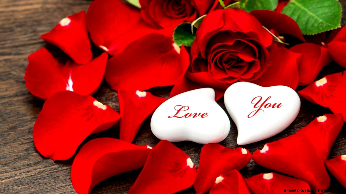Heart white stone with rose petal image HD Wallpapers Heart white stone with rose petal image HD Wallpapers