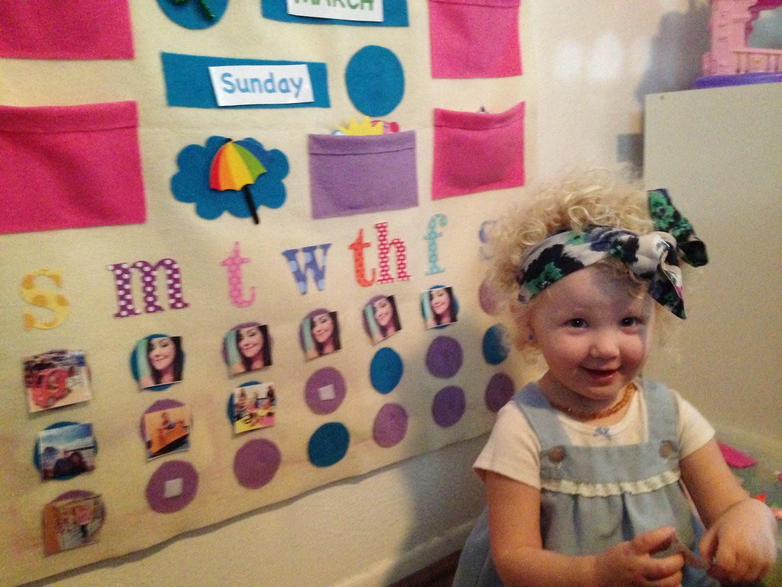 A Little Blueberry DIY Toddler Felt Calendar