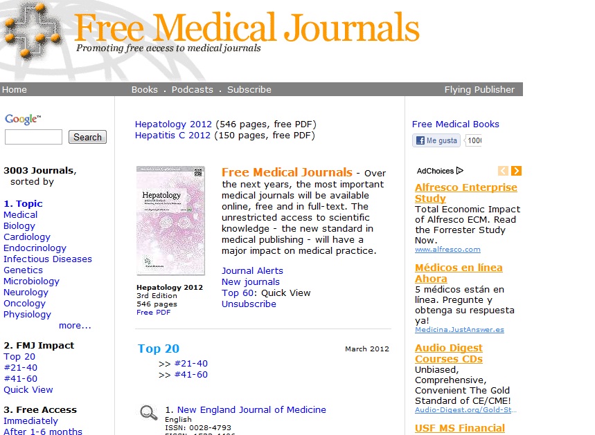 Revistas Medicas Gratis Free Medical Journals