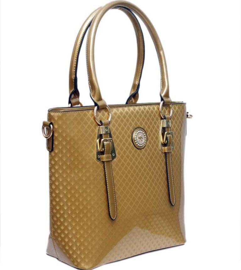 Buy Ladies Bags at Jumia Generic Patent Lady Hand bag Gold DeZango
