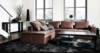 Diseño de Muebles con estilo para una Sala de Estar oscura por