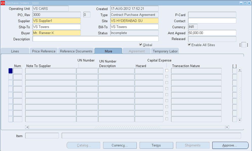 Vipul's Oracle Apps Blog Contract Purchase Order
