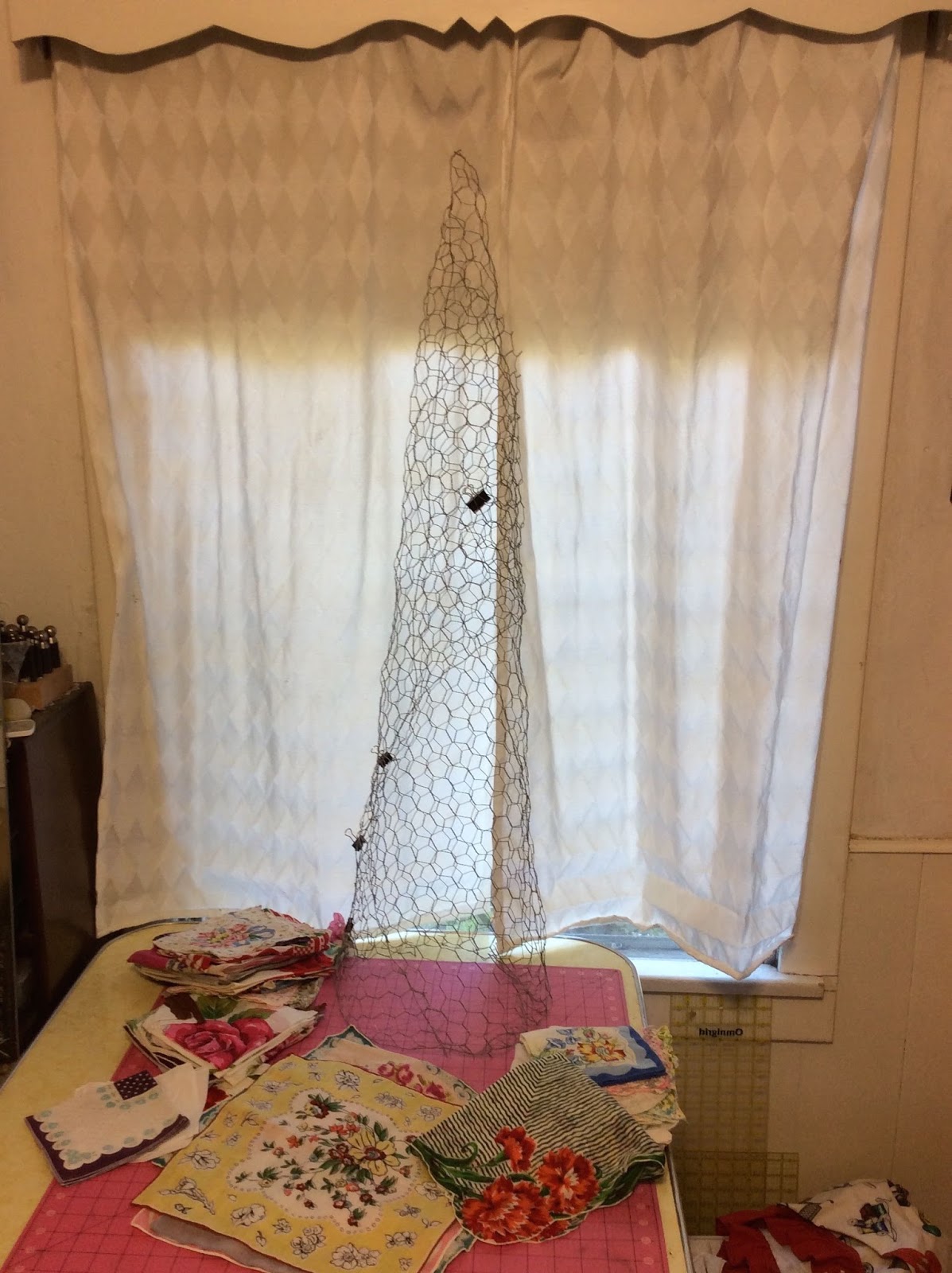 Sweater Surgery How to make a Vintage Hankie and chicken wire