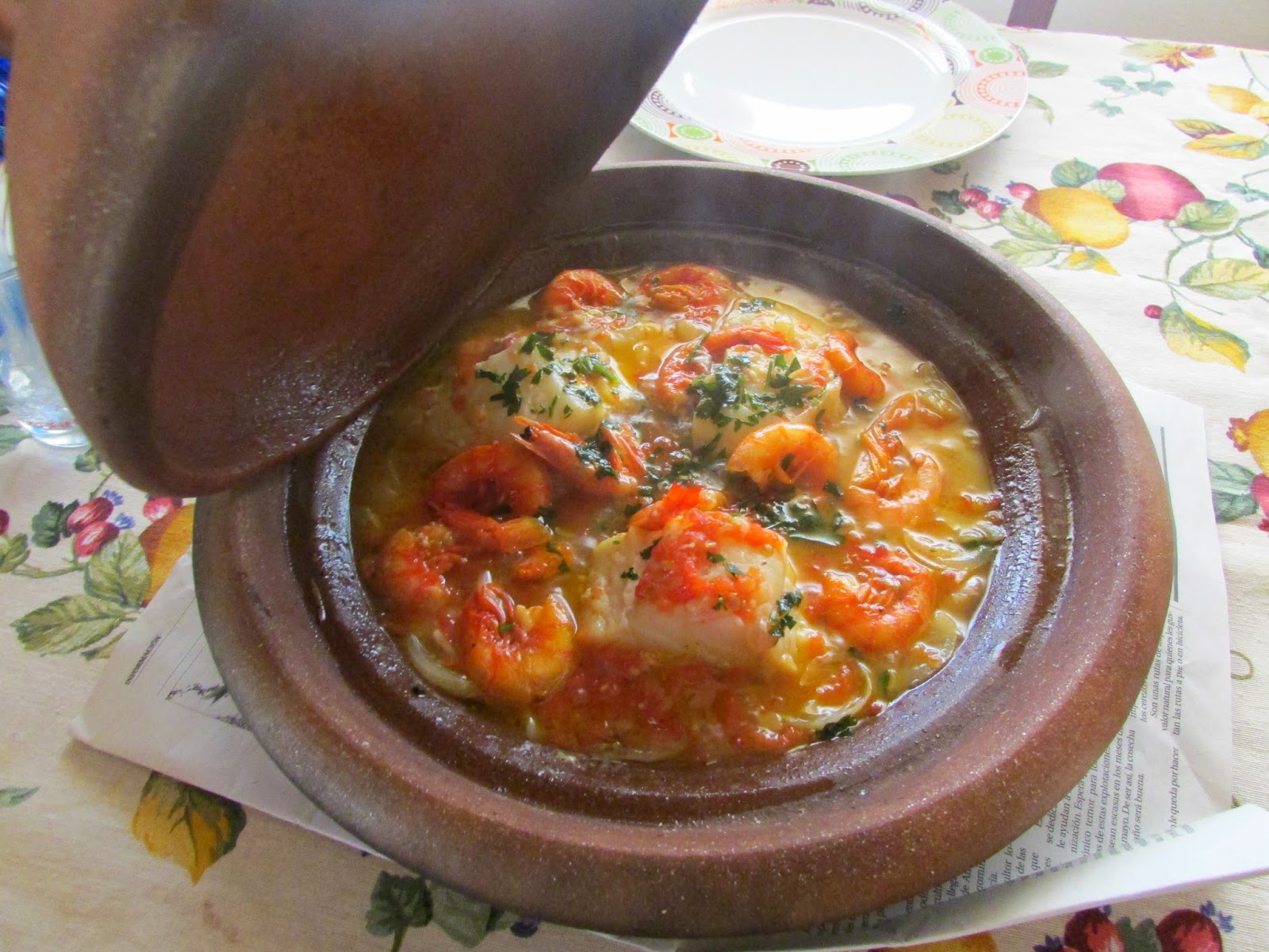 Tajine De Bacalao Y Gambas
