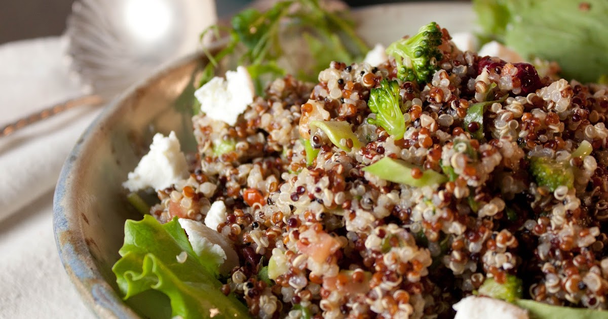 Fat and Happy Blog Quinoa Salad with Orange Mustard Dressing