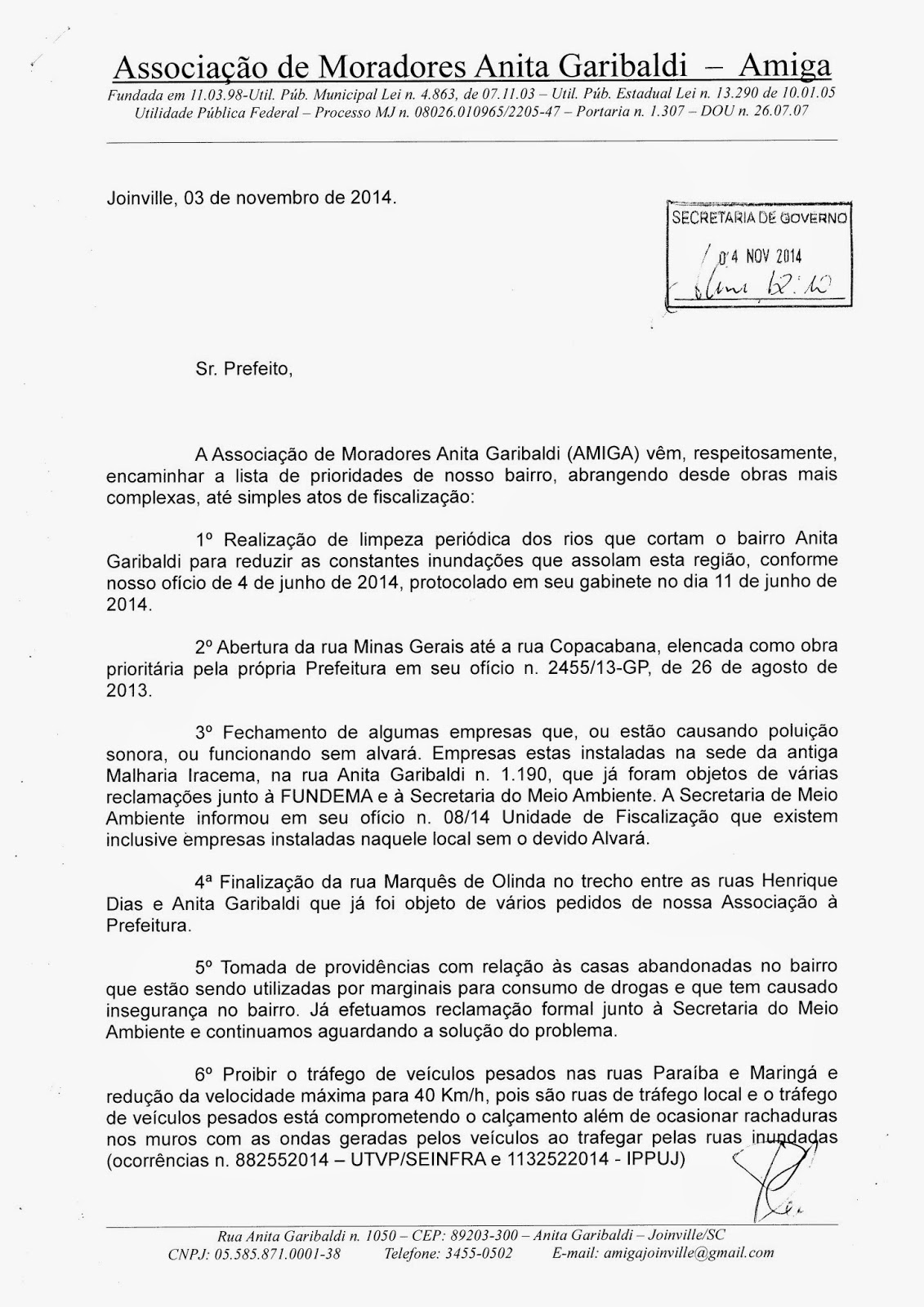 Amiga Associa O De Moradores Anita Garibaldi 2014 Amiga Associa O De Moradores Anita Garibaldi 2014
