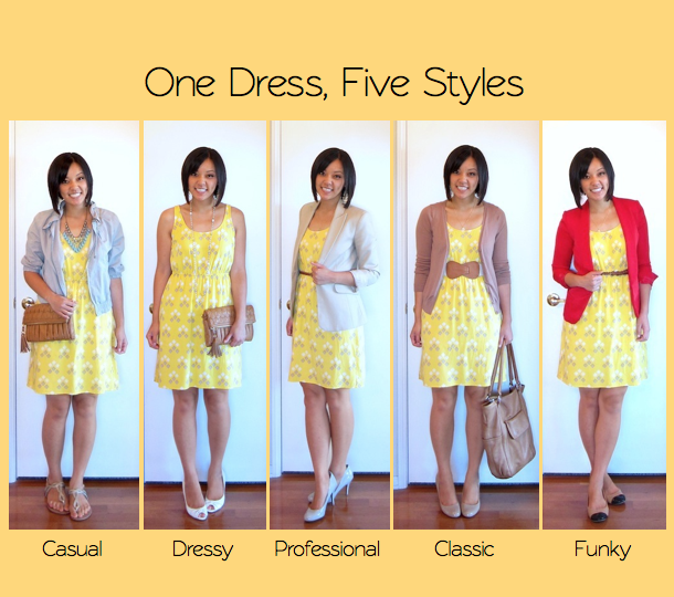 Putting Me Together Five Ways to Style a Dress