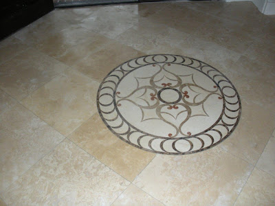 MEDALLON DECORATIVO DE MARMOL PARA PISO - COCINAS Y BAÑOS: REPOSTEROS