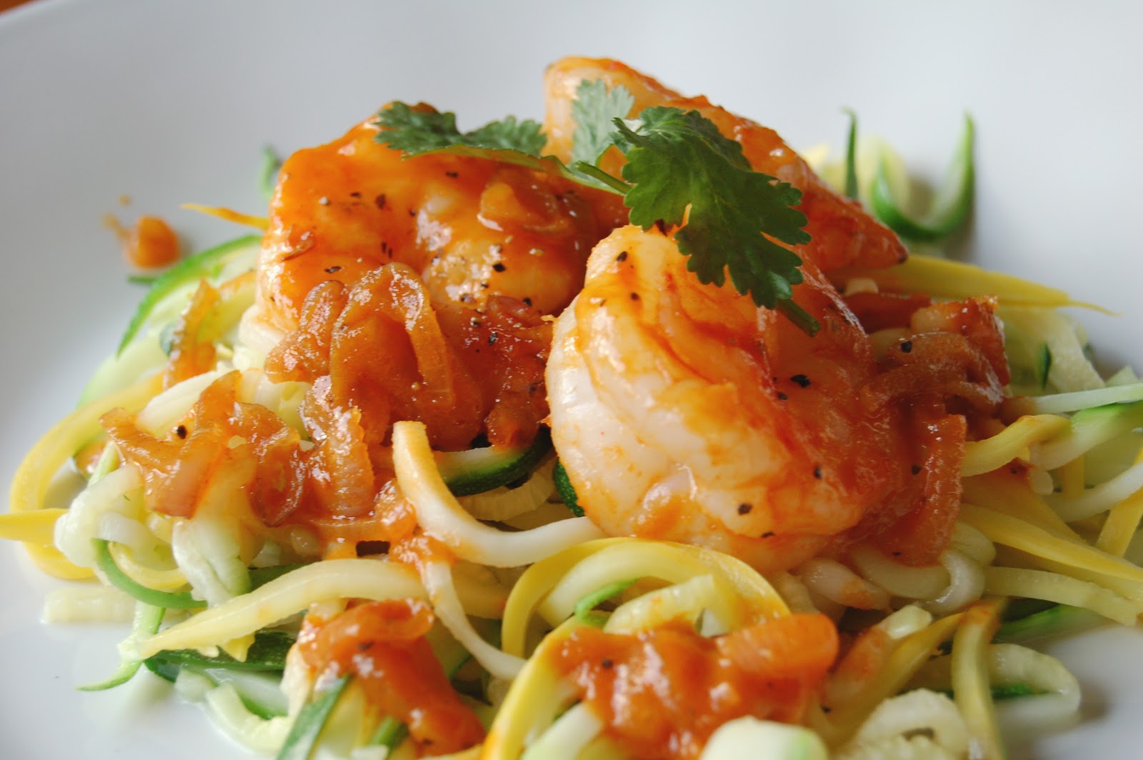 Kettler Cuisine Sriracha Shrimp with Zoodles