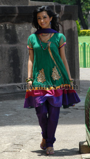 Radhika Pandit in Green Salwar